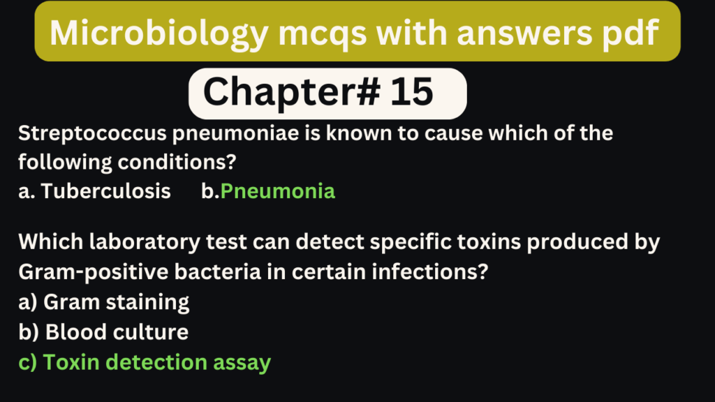 Microbiology exam questions and answers pdf chapter 15