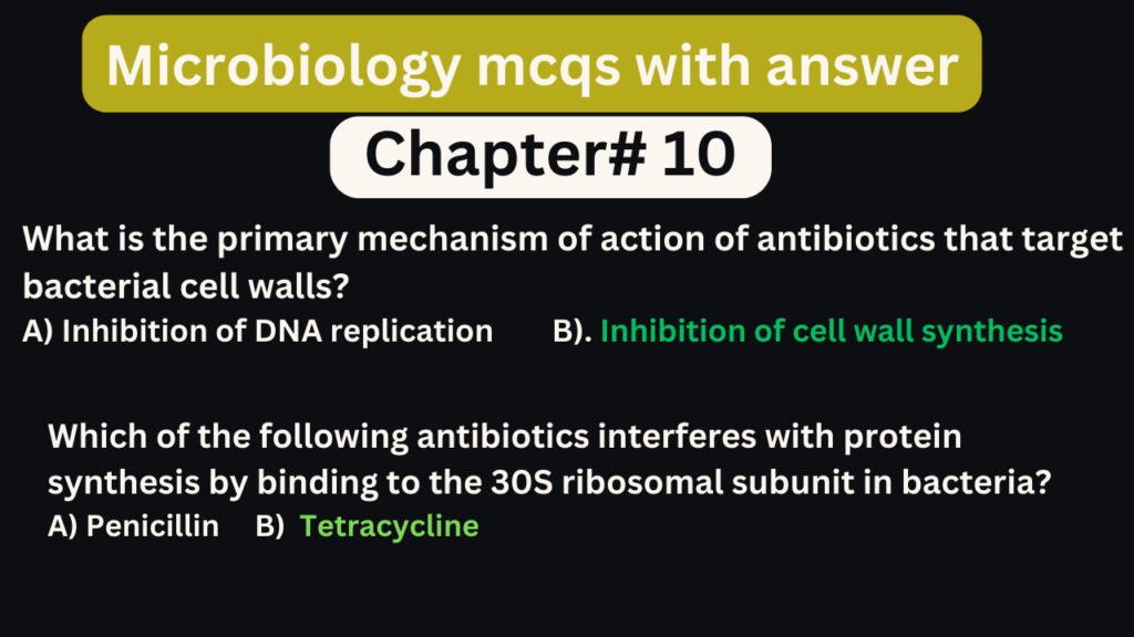 Microbiology mcqs with answer chapter 10