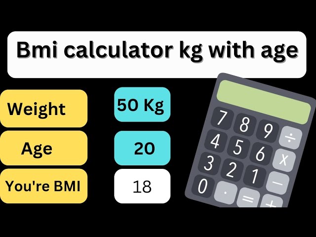 Bmi calculator kg with age (Body Mass Index online calculator) online