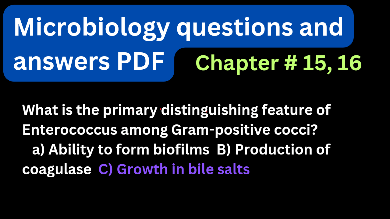 Microbiology questions and answers pdf chapter 15, 16