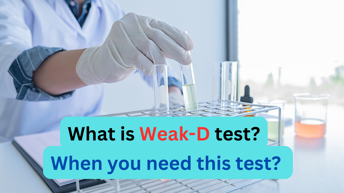 Weak d test procedure