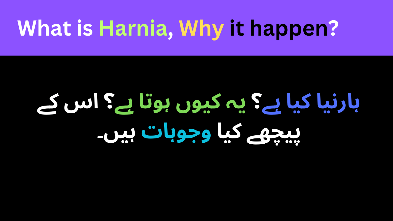 what is harnia in urdu