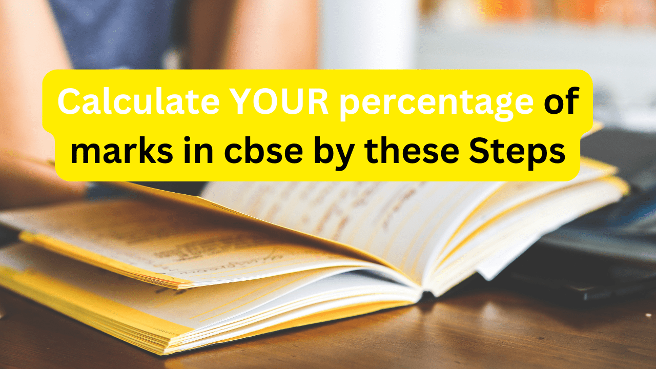 How to calculate percentage of marks in cbse
